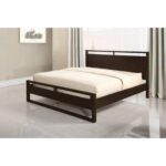 Woodstage Mango Wood Queen Size Bed Without Storage Wooden Double Bed Furniture for Bedroom Living Room Solid Wood Palang